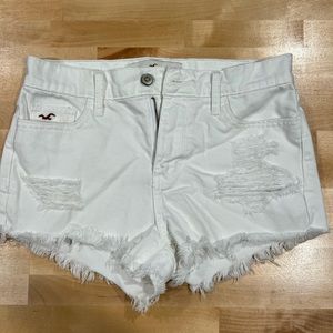 Hollister Cutoff White Shorts Size 25